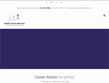 Tablet Screenshot of careeradvicesimplified.com